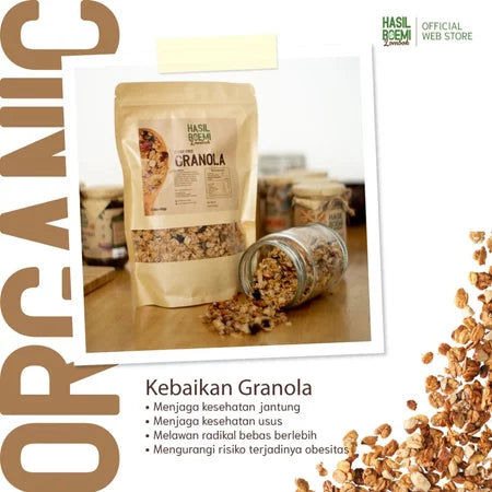 Paket Sugar Free Granola & Selai Kacang ( Peanut Butter ) - Makanan Sehat ORGANIK bebas gula diet diabetes selai KACANG Murni