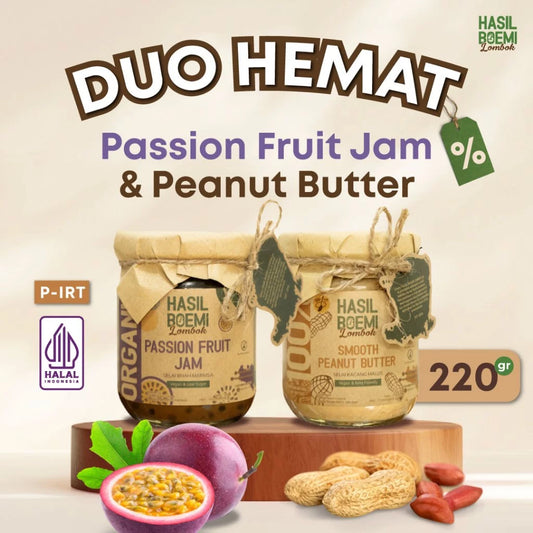 DUO HEMAT - Passion Fruit Jam & Peanut Butter
